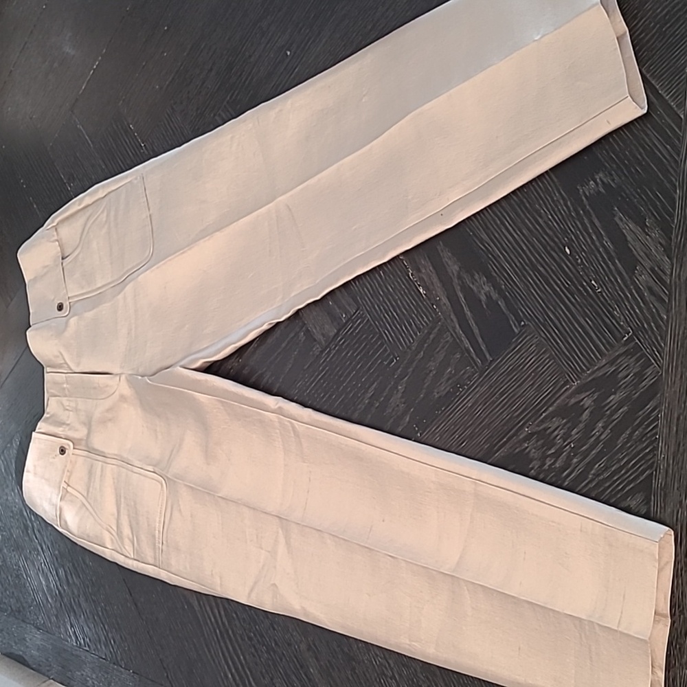 J. Crew Rose Gold Cropped Metallic Trousers - Picture 3 of 12